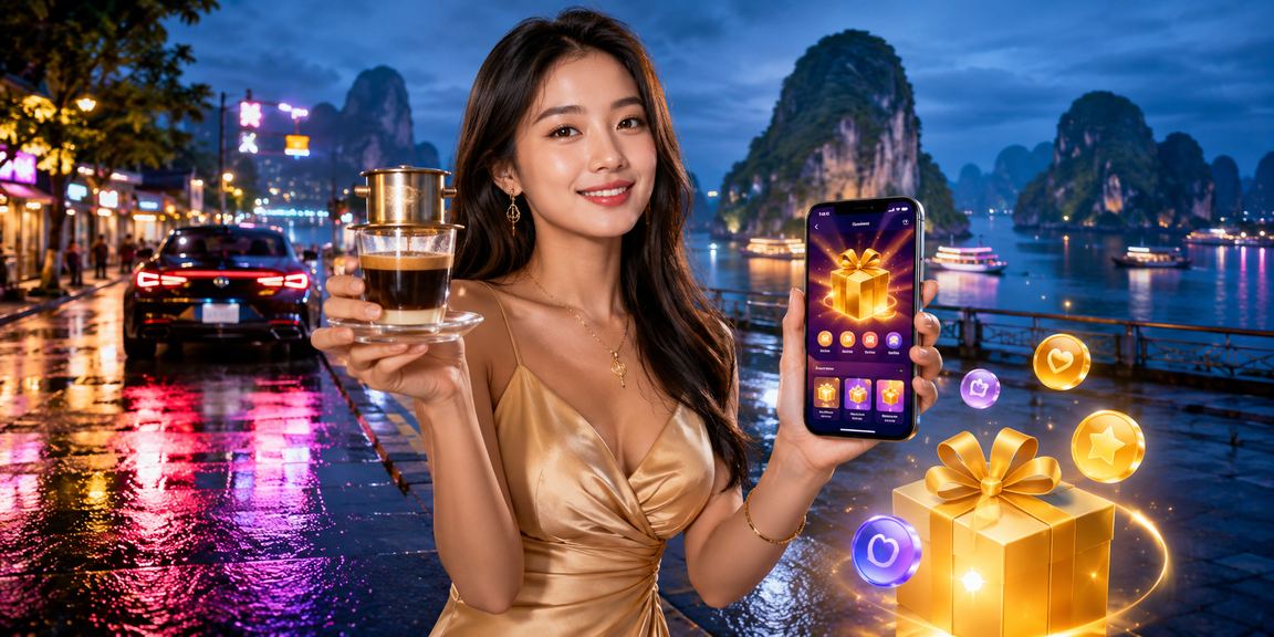 Người dùng Việt Nam truy cập nền tảng cá cược trên điện thoại bên bờ vịnh Hạ Long